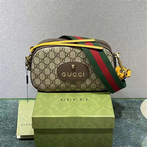 476466 gucci|Neo Vintage GG Supreme Messenger Bag in Beige .